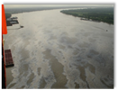 Oil sheens on the Upper Mississippi River.
